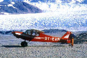 OY-EAM at Motzfelt Sø, South Greenland